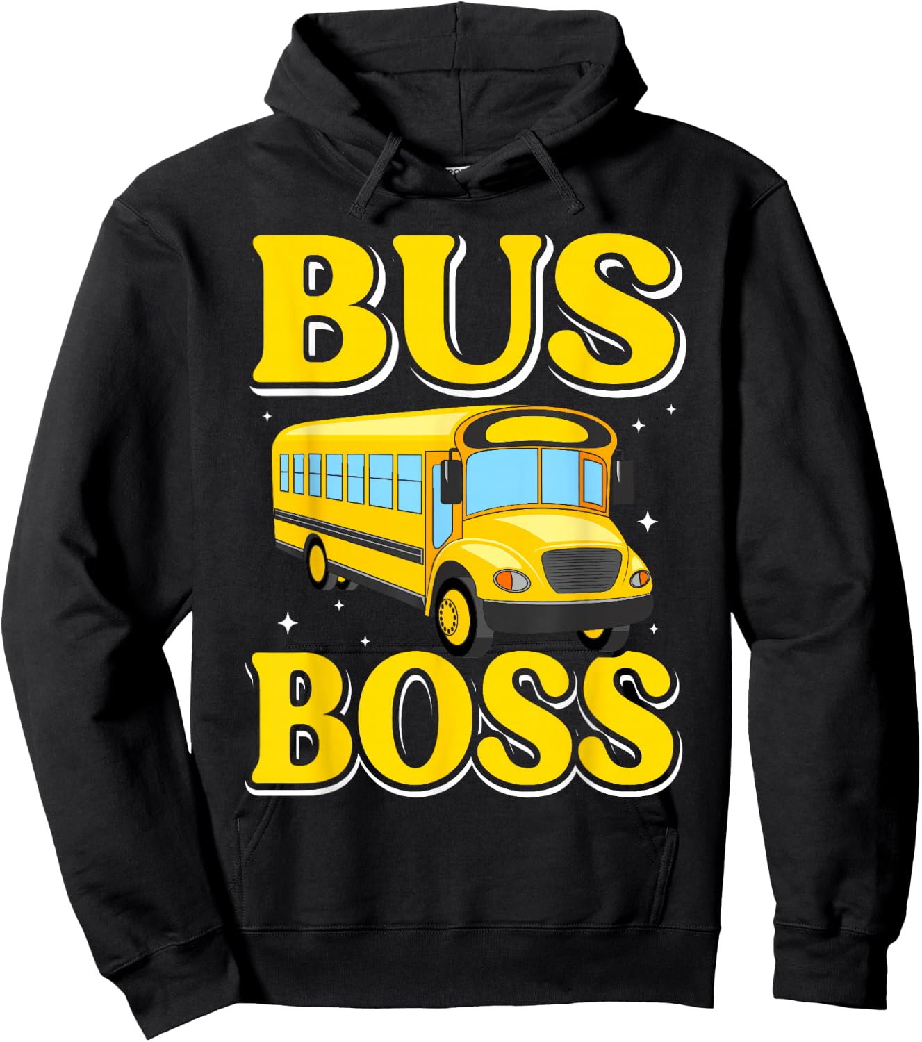 Bus Boss School Bus Driver - Funny School Bus Driver Man Hoodie - Hoodie | Black
