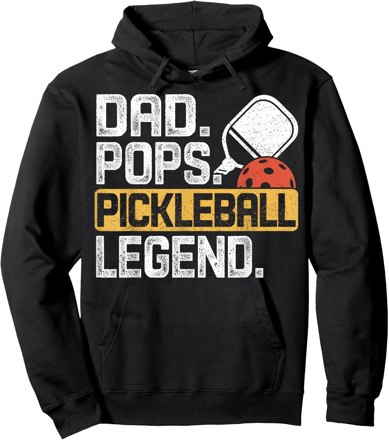 Dad Pops Pickleball Legend Funny Grandpa Hoodie - Hoodie | Black