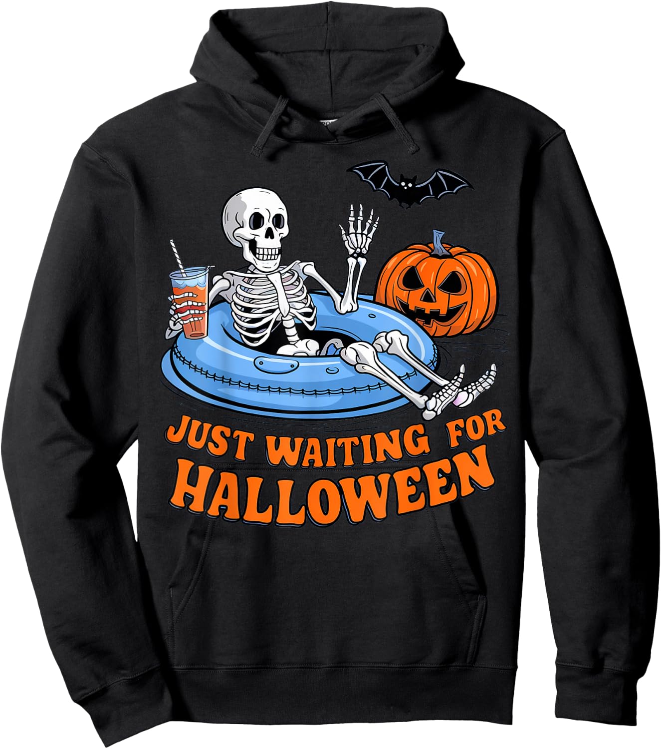 Halloween Skeleton Spooky Summer Gifts Women Kids Hoodie - Hoodie | Black