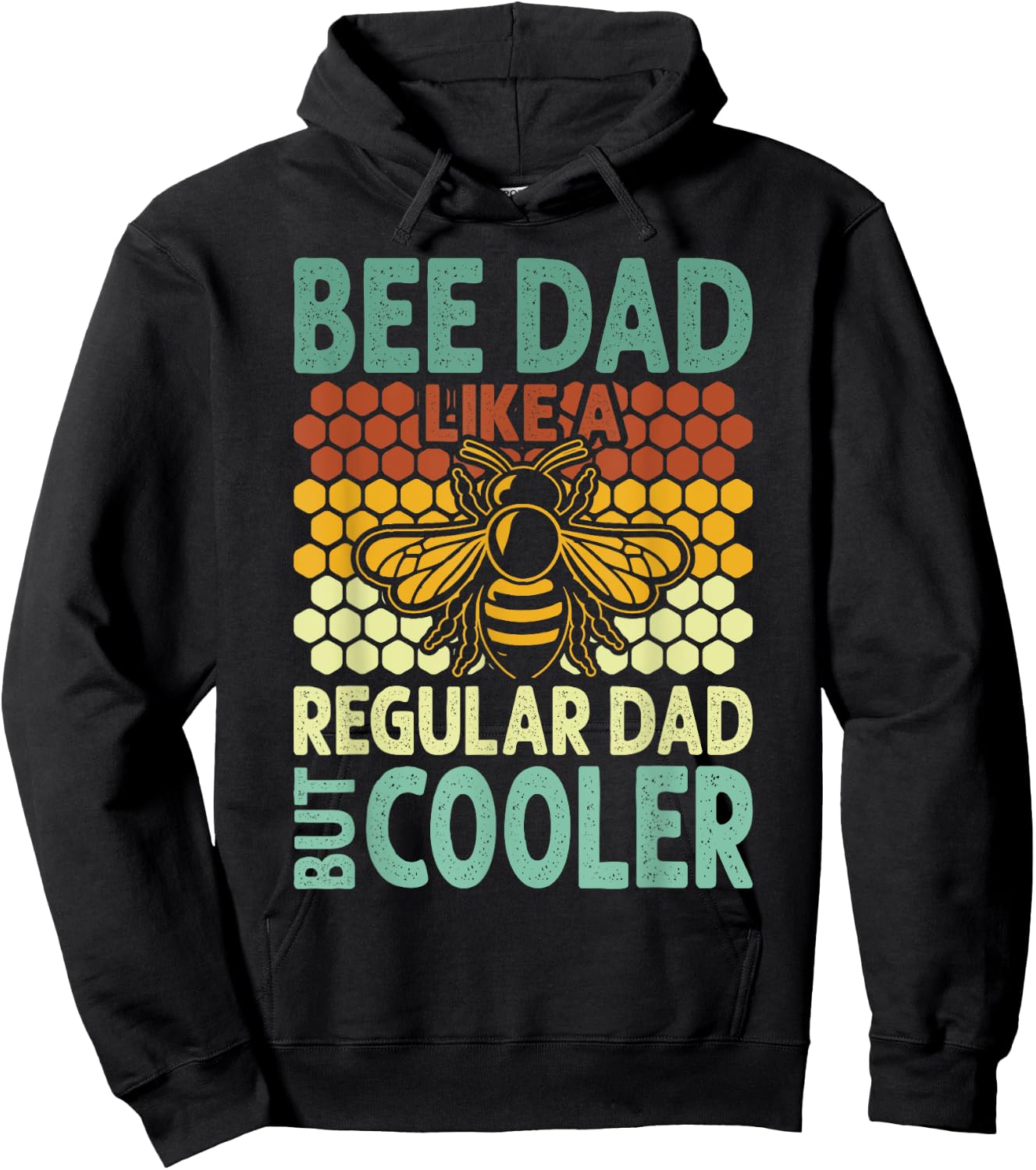 Bee Dad | Honey Beekeeper Funny Beekeeping Father's Day Hoodie - Hoodie | Black
