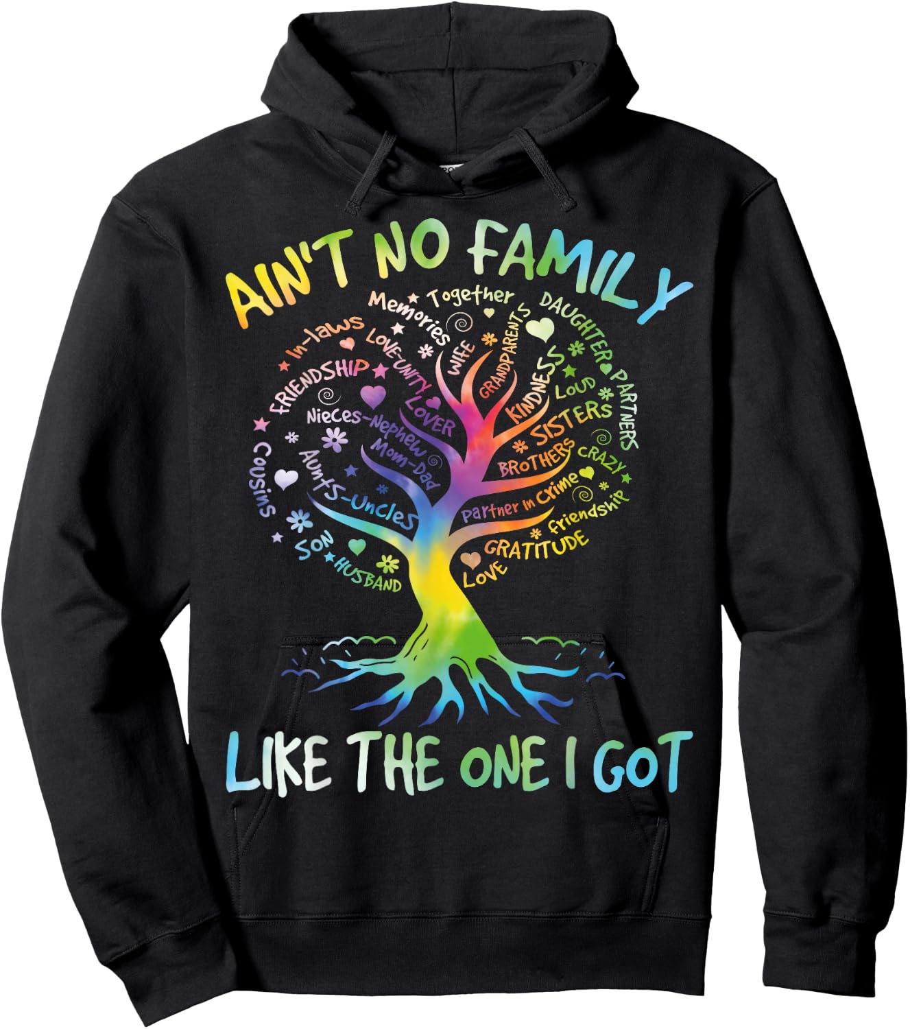 Ain't No Family Like The One I Got Matching Family Reunion Hoodie - Hoodie | Black