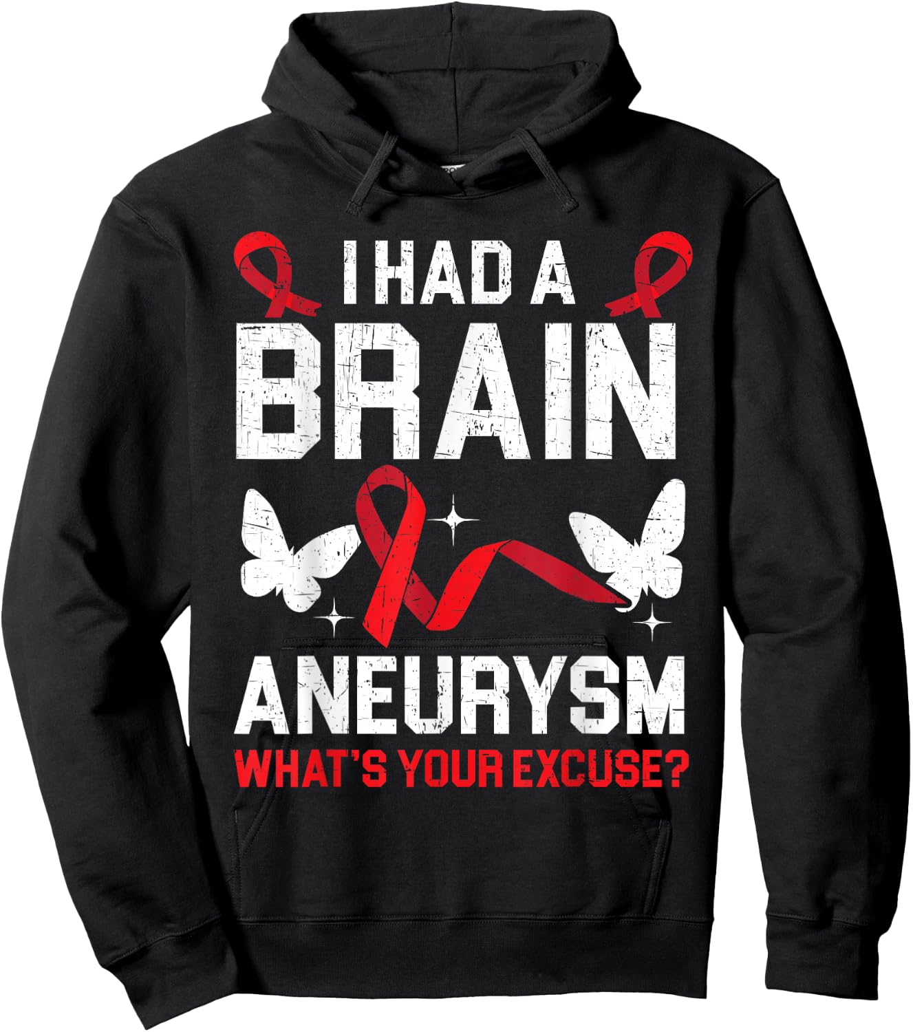 I Had Brain Aneurysm Medical Condition Aneurysm Awareness Hoodie - Hoodie | Black
