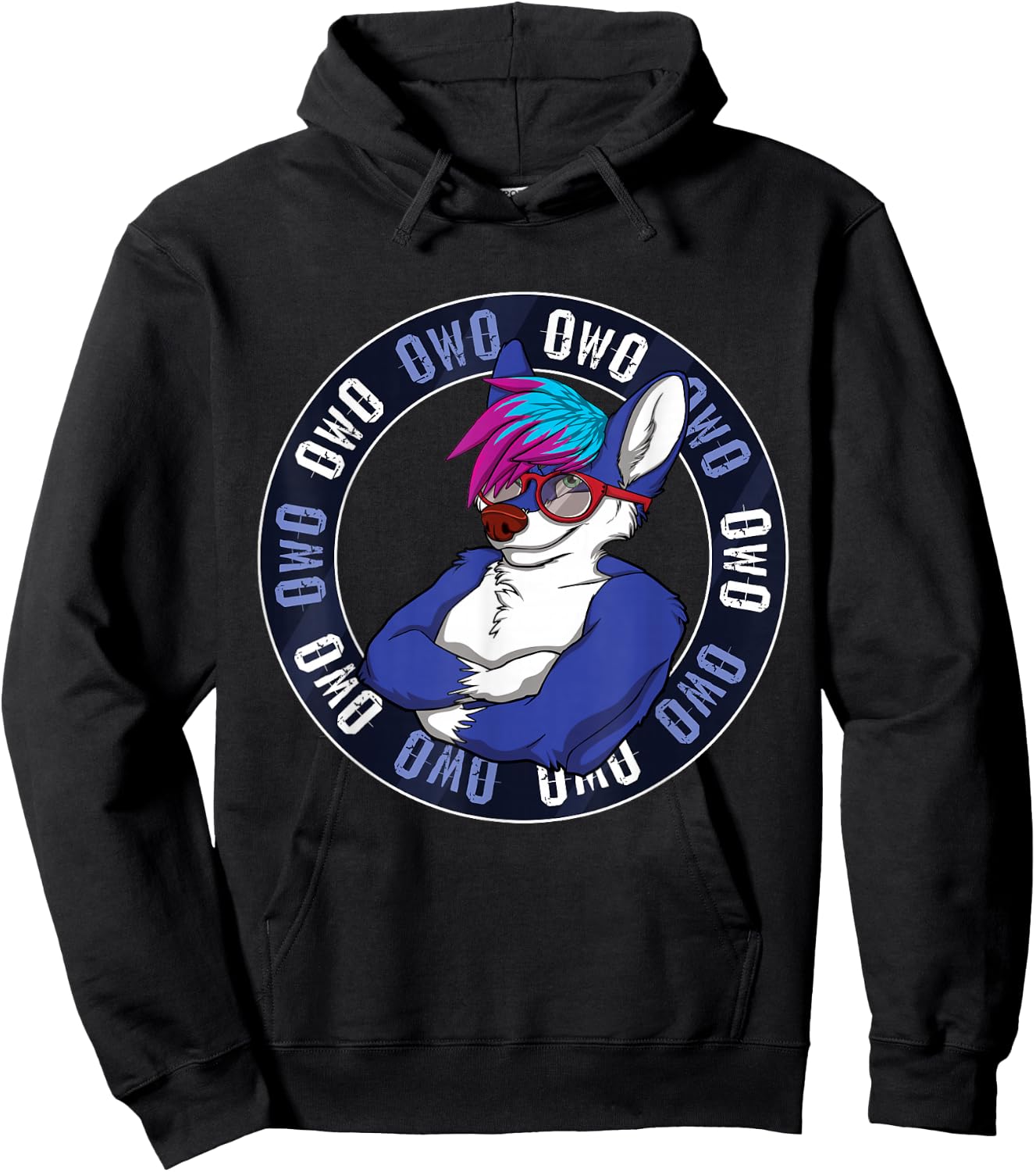 Furry OwO Furry Ear Furry Person Fox Cosplay Hoodie - Hoodie | Black