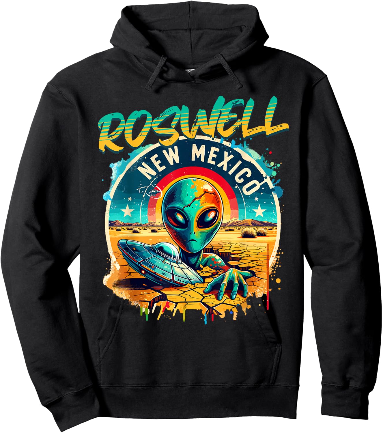 Roswell New Mexico Alien UFO Hoodie - Hoodie | Black