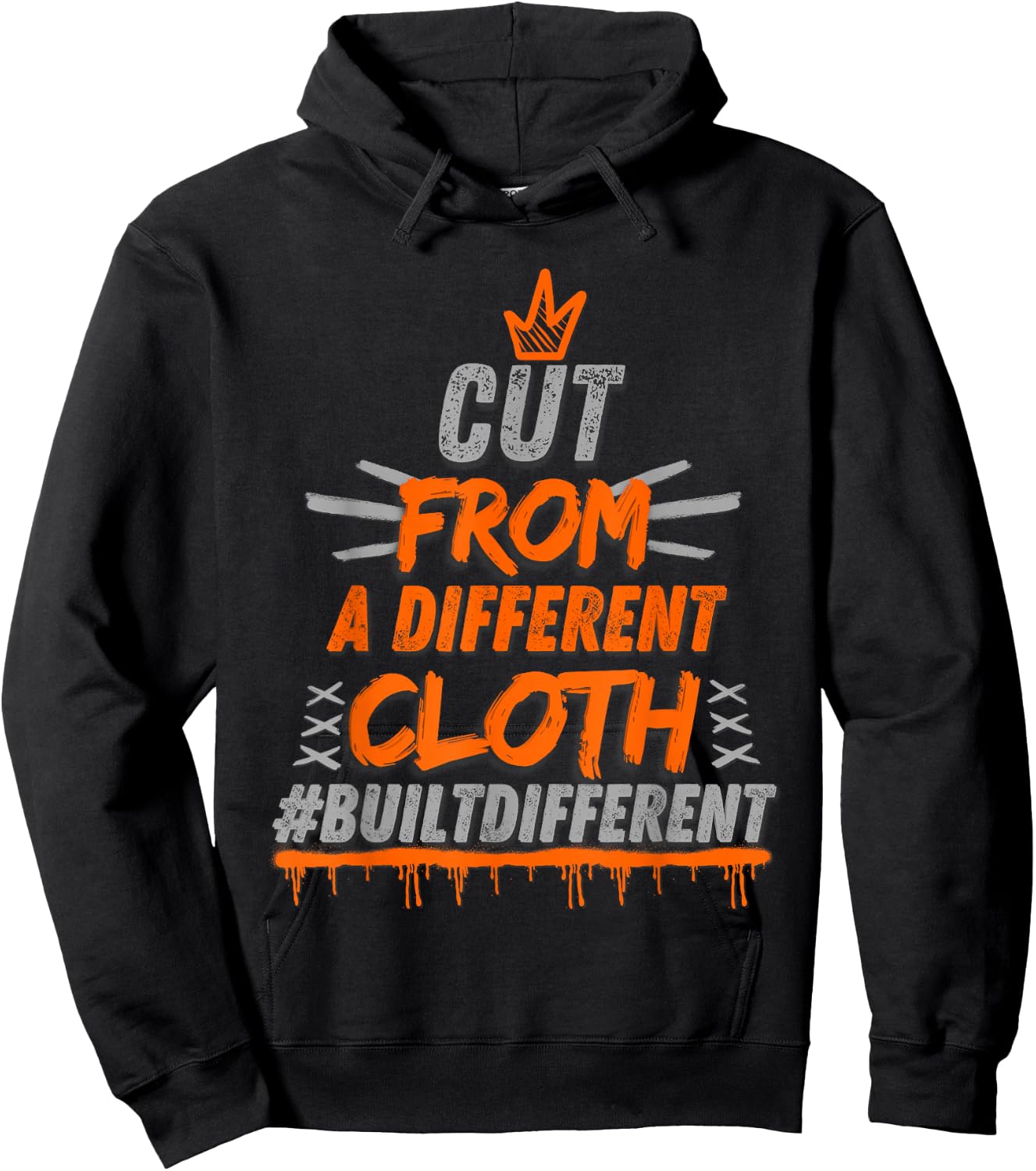 Olive Army Solar Orange Color Match Hoodie - Hoodie | Black