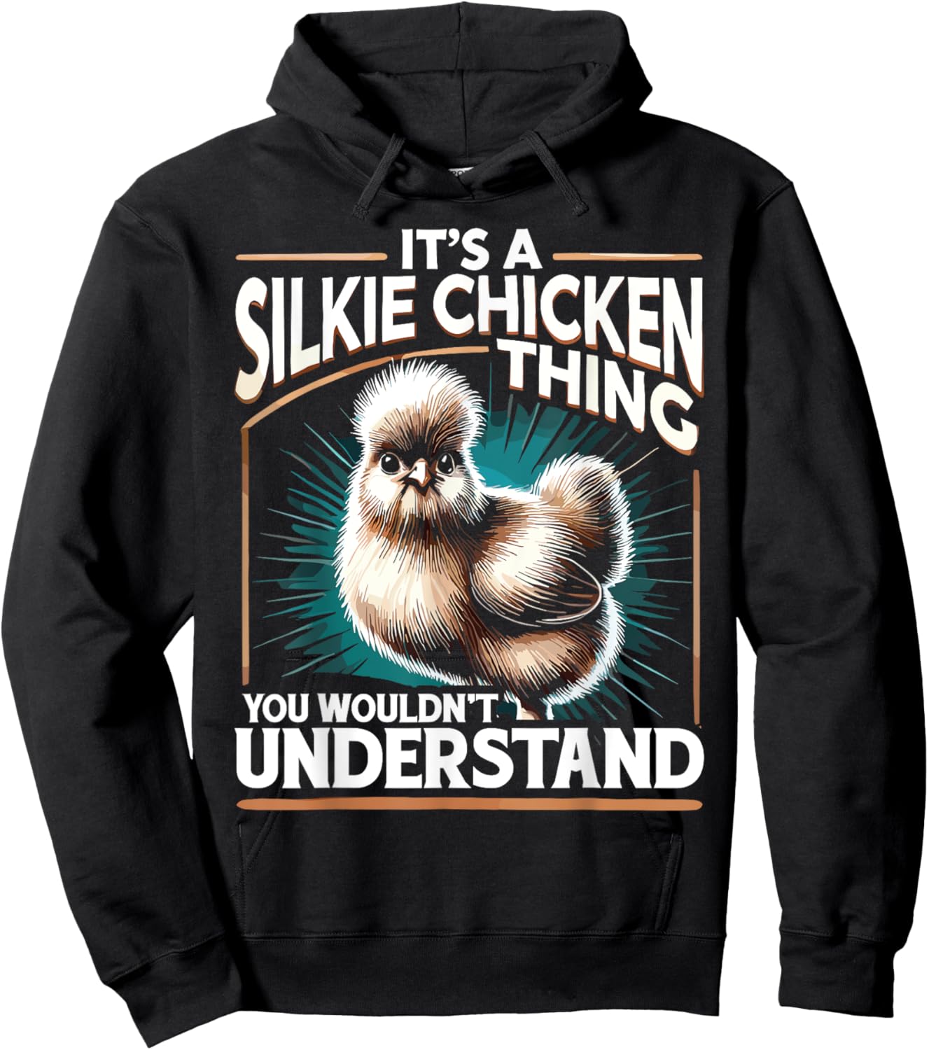 Silky Chicken Farmer Farming It's A Silkie Chicken Thing Hoodie - Hoodie | Black