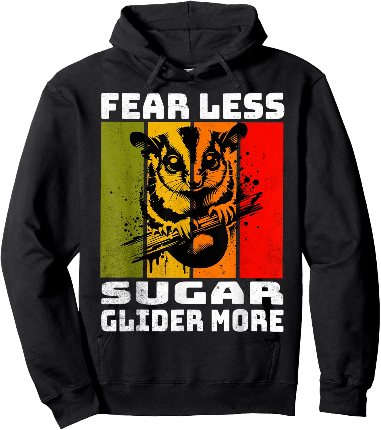 Sugar Glider Retro Sugar Glider Hoodie - Hoodie | Black