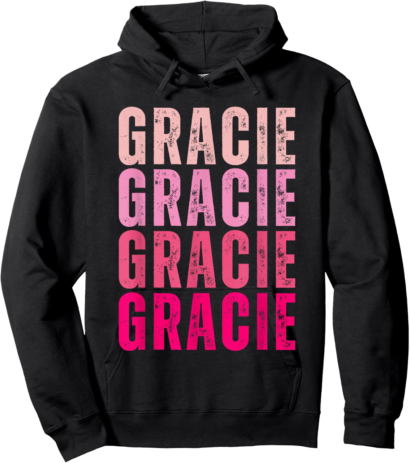 Personalized Name Gracie I Love Gracie Vintage Hoodie - Hoodie | Black