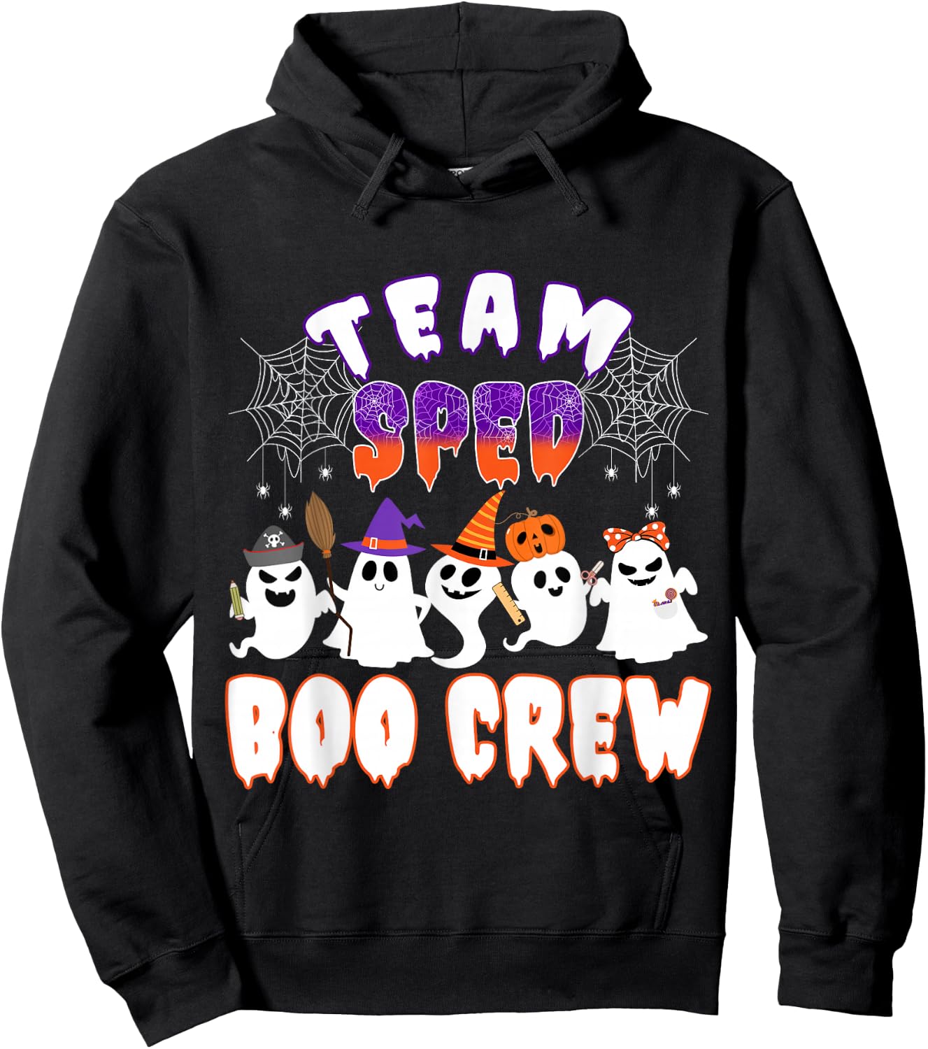 Funny Halloween Costume Team SPED Teacher Special Education Hoodie - Hoodie | Black