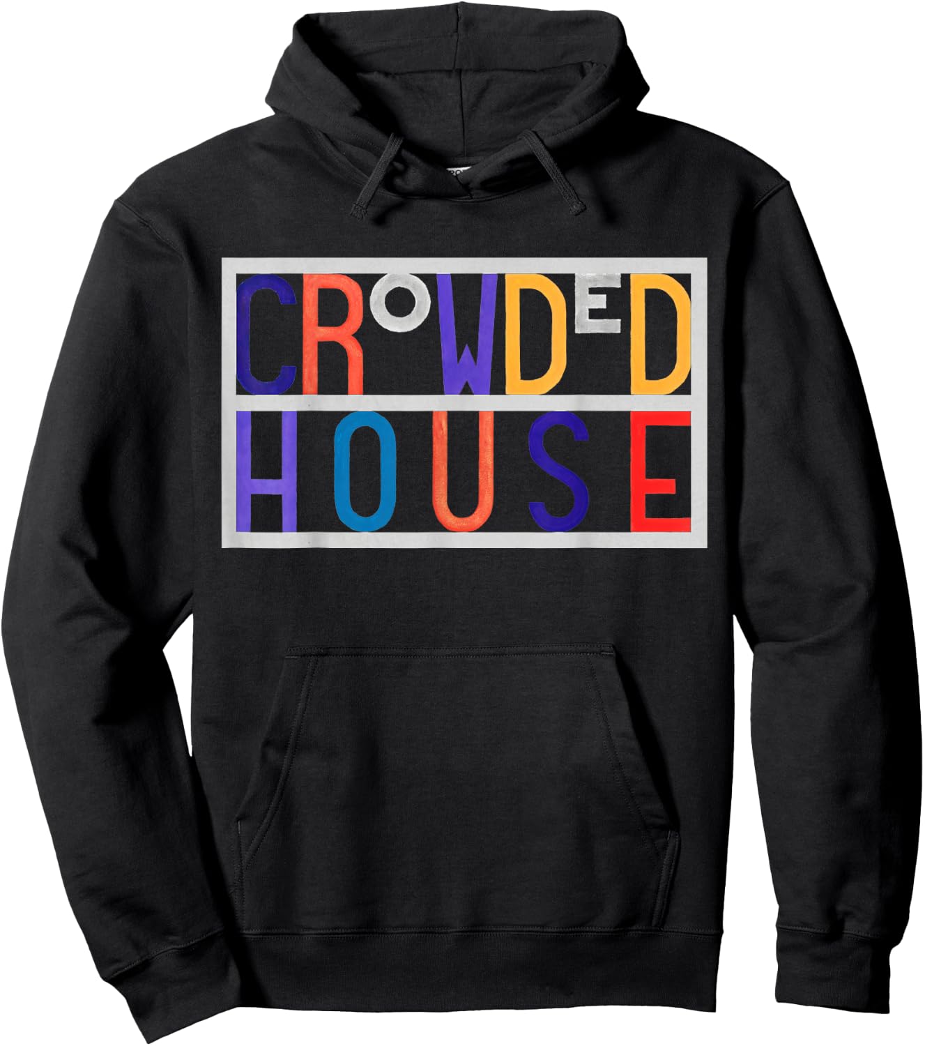 Crowded House Logo On Black Hoodie - Hoodie | Black