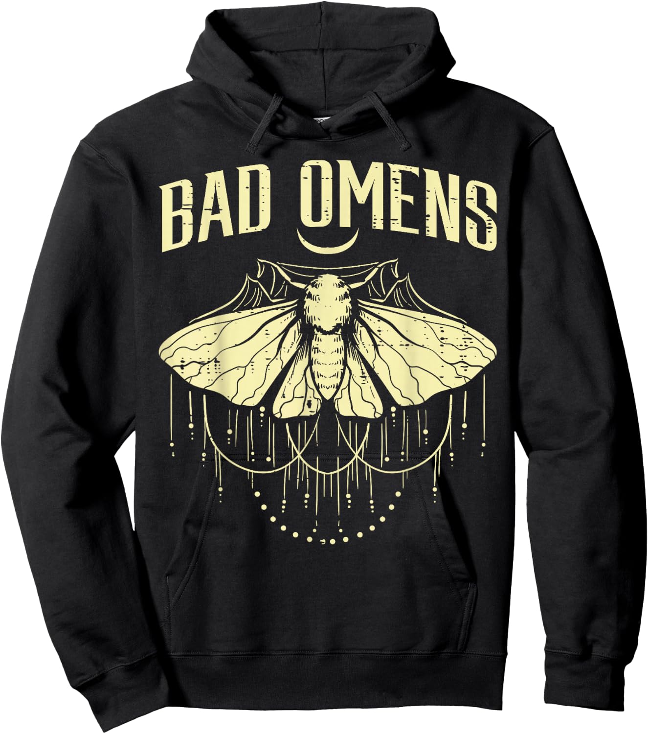 Moth Bad Omens Funny Myth Superstitions Women Men Kids Youth Hoodie - Hoodie | Black