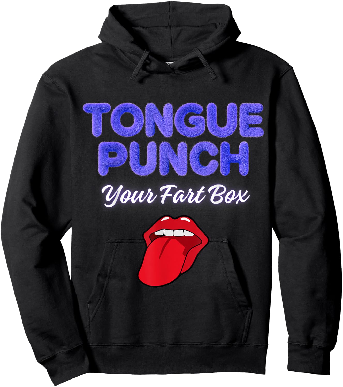 Tongue Punch Your Fart Box Hoodie - Hoodie | Black