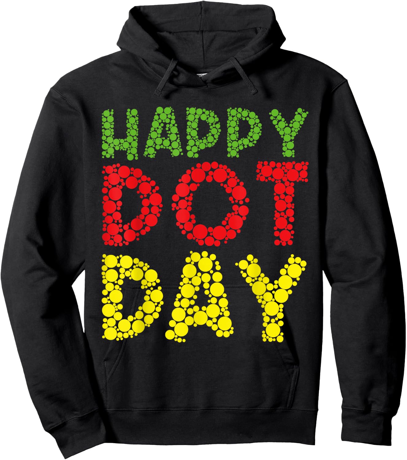 Basketball Dots Happy Dot Day For Kids Man Woman Hoodie - Hoodie | Black