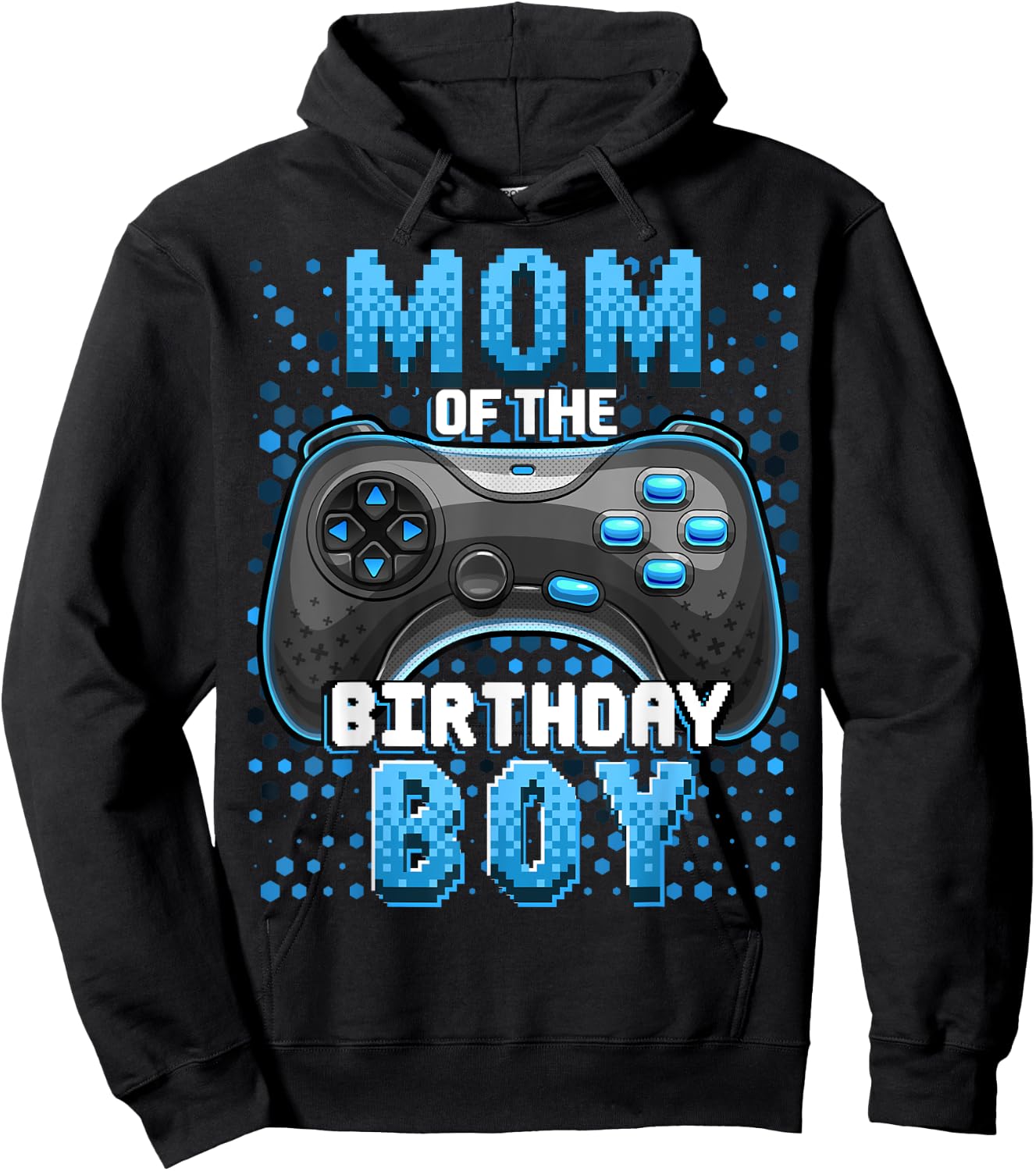 Mom of the Birthday Boy Matching Video Gamer Birthday Party Hoodie - Hoodie | Black