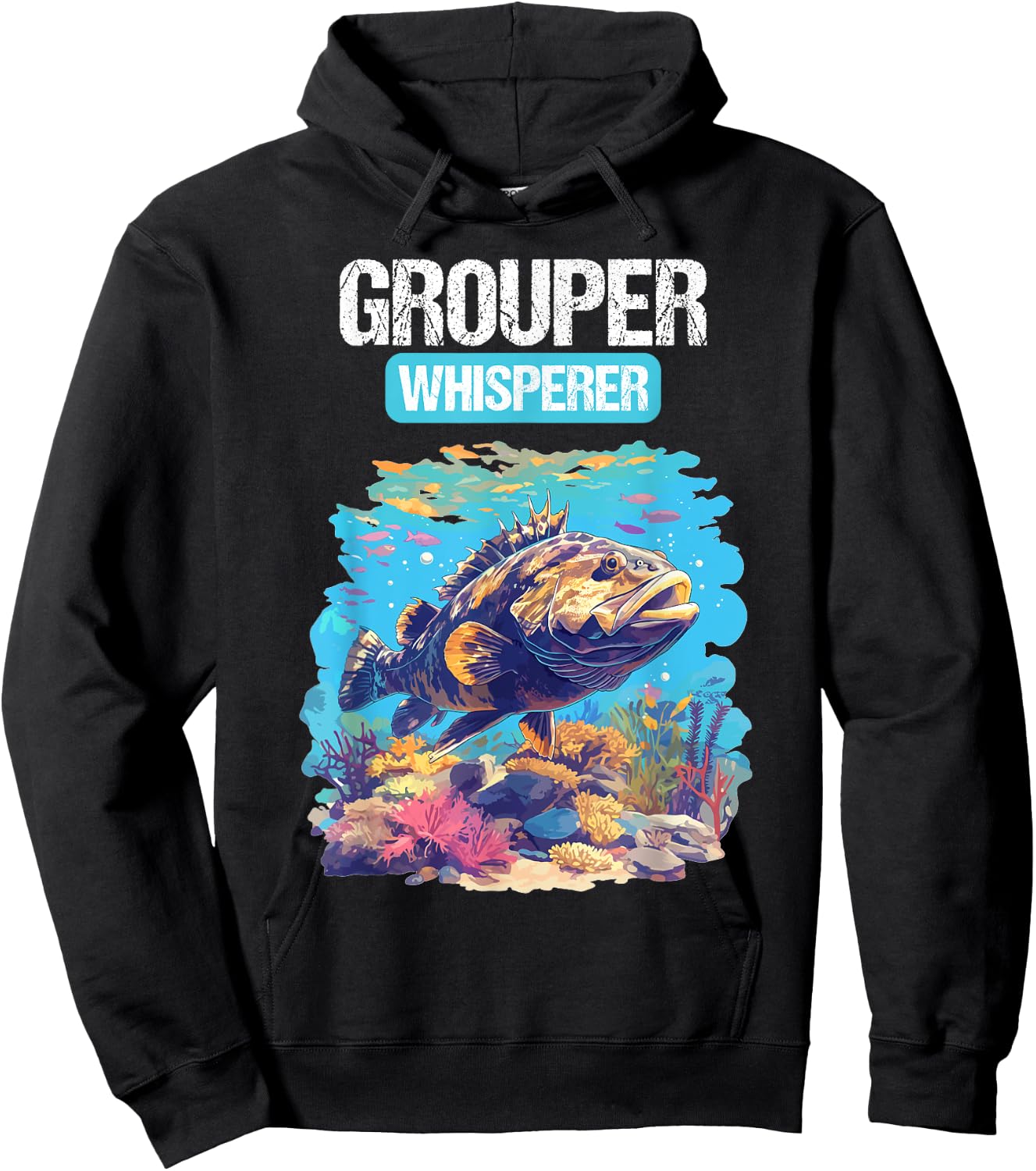 Grouper Whisperer. Groupers Grouper Hoodie - Hoodie | Black