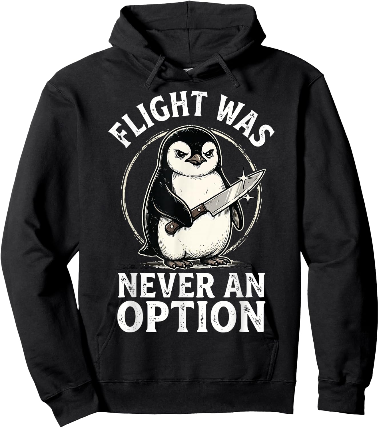 Flight was Never an Option Hoodie - Hoodie | Black