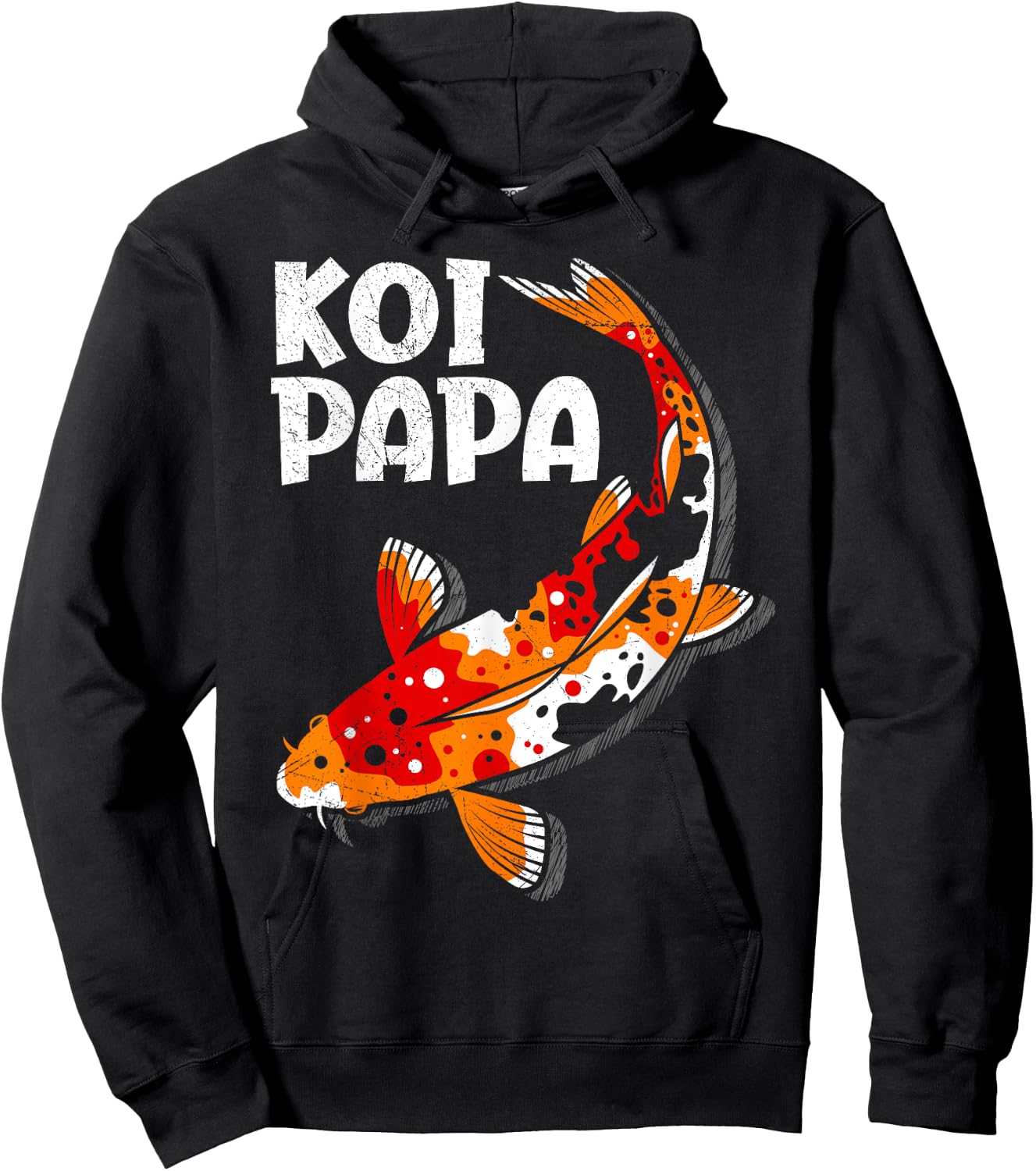 Koi daddy koi pond koi Hoodie - Hoodie | Black