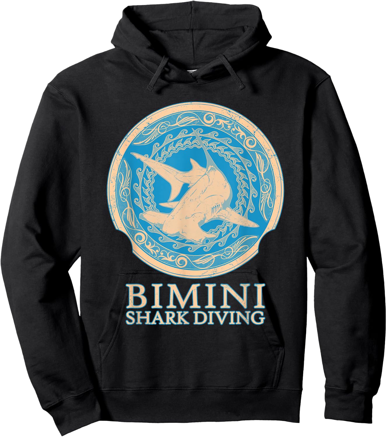 Hammerhead Shark Diving Bimini Hoodie - Hoodie | Black