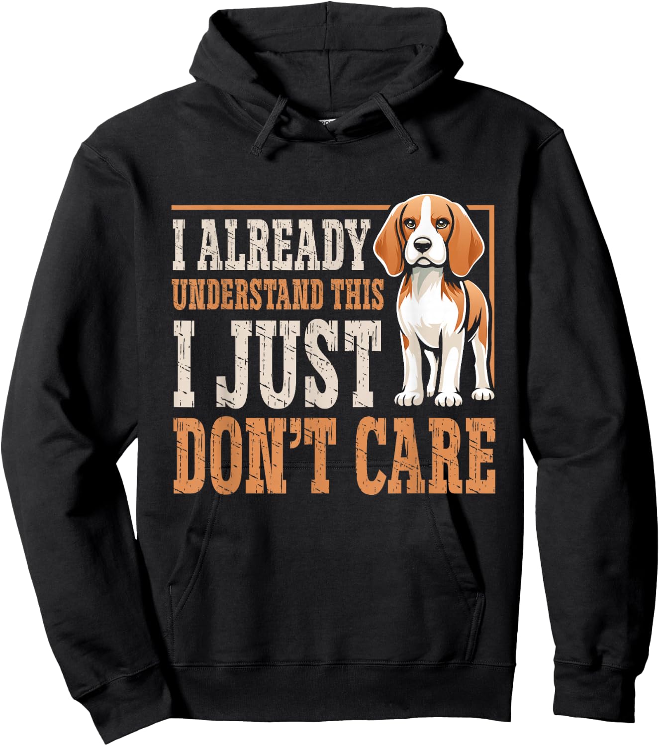 Puppy Beagle Dog Beagle I Just Dont Care Men Women Kids Hoodie - Hoodie | Black