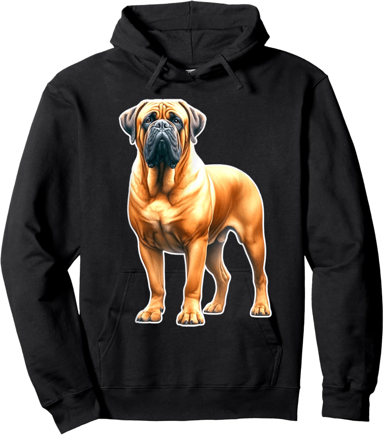Bullmastiff x Mastiff Dog Hoodie - Hoodie | Black