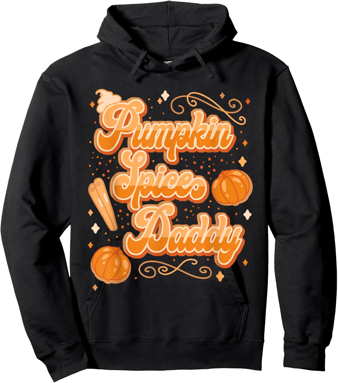 Pumpkin Spice Daddy Funny Spooky Halloween Hoodie - Hoodie | Black