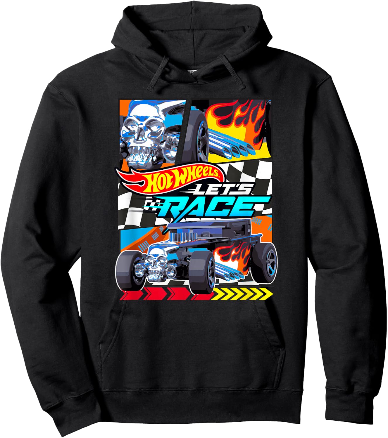 Hot Wheels Let's Race - Bone Shaker Hoodie - Hoodie | Black