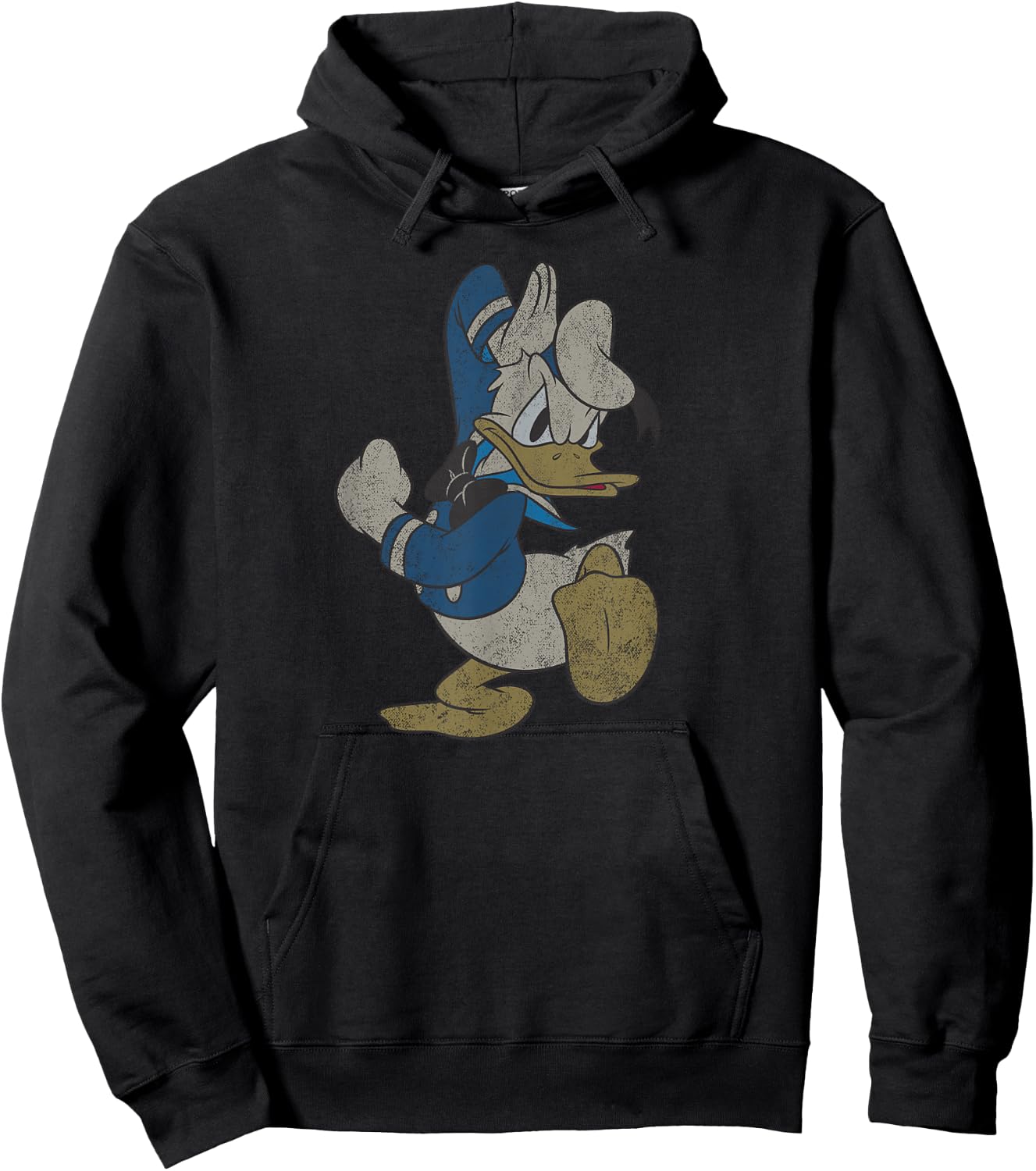 Donald Duck - Vintage Donald Duck Hoodie - Hoodie | Black