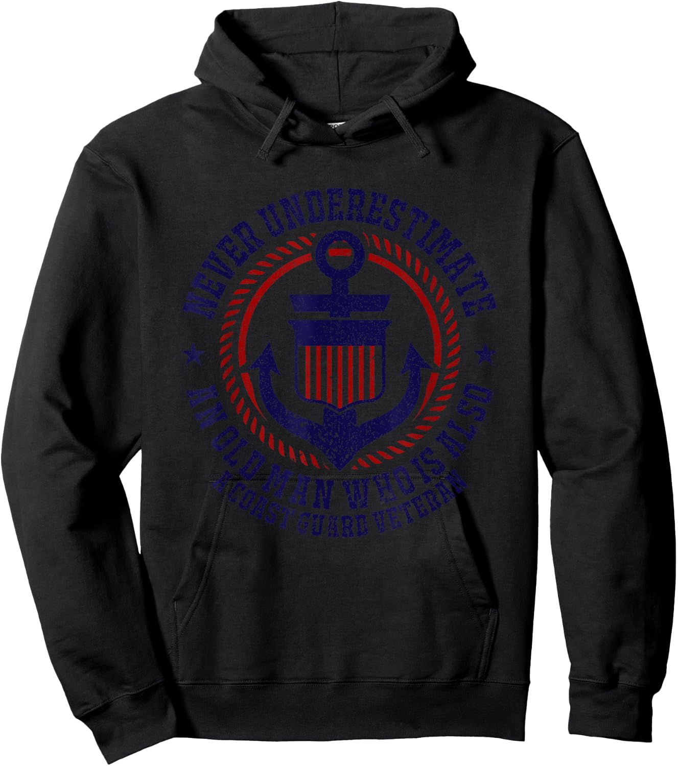 Coast Guard Veteran Shirt Funny Auxiliary Retirement Gift Hoodie - Hoodie | Black