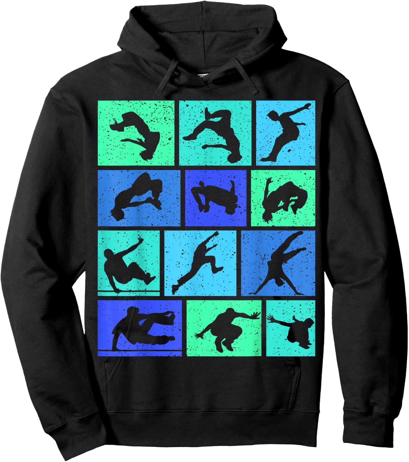 Parkour Parcouring Parcour Children's Boys Hoodie - Hoodie | Black