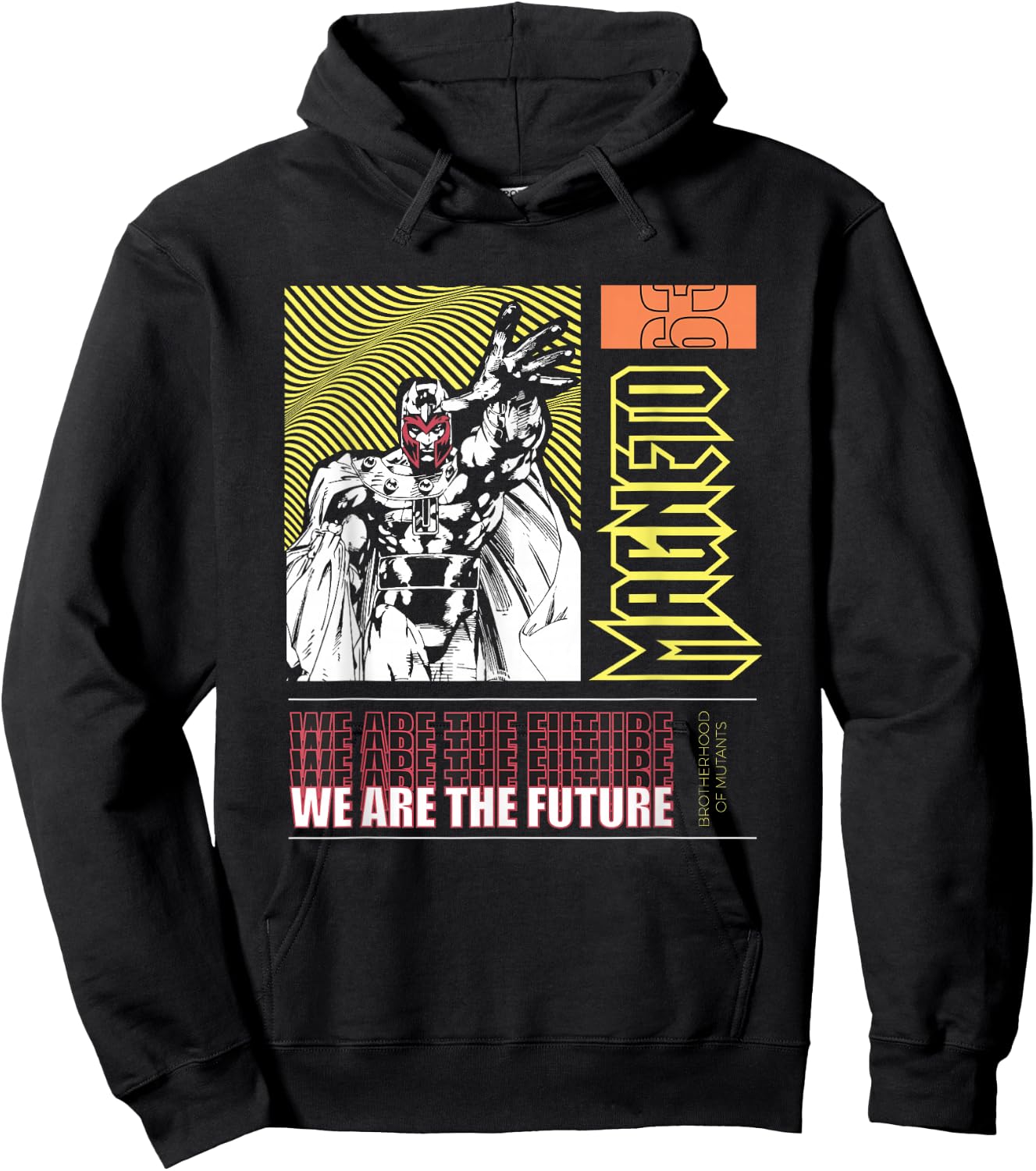 Marvel X-Men We Are The Future Magneto Vintage Shot Hoodie - Hoodie | Black