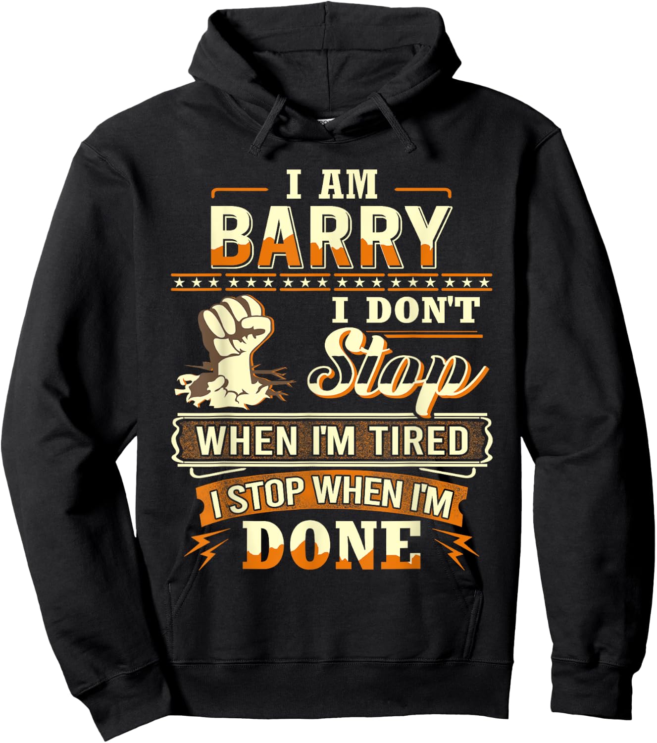 I am Barry Shirt Personalized Barry First Name Hoodie - Hoodie | Black