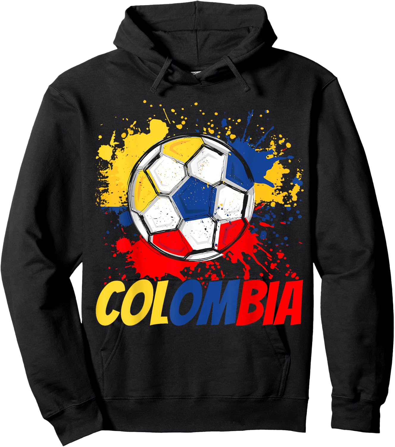 Colombia Soccer Colombian Flag Men Women Kids Hoodie - Hoodie | Black