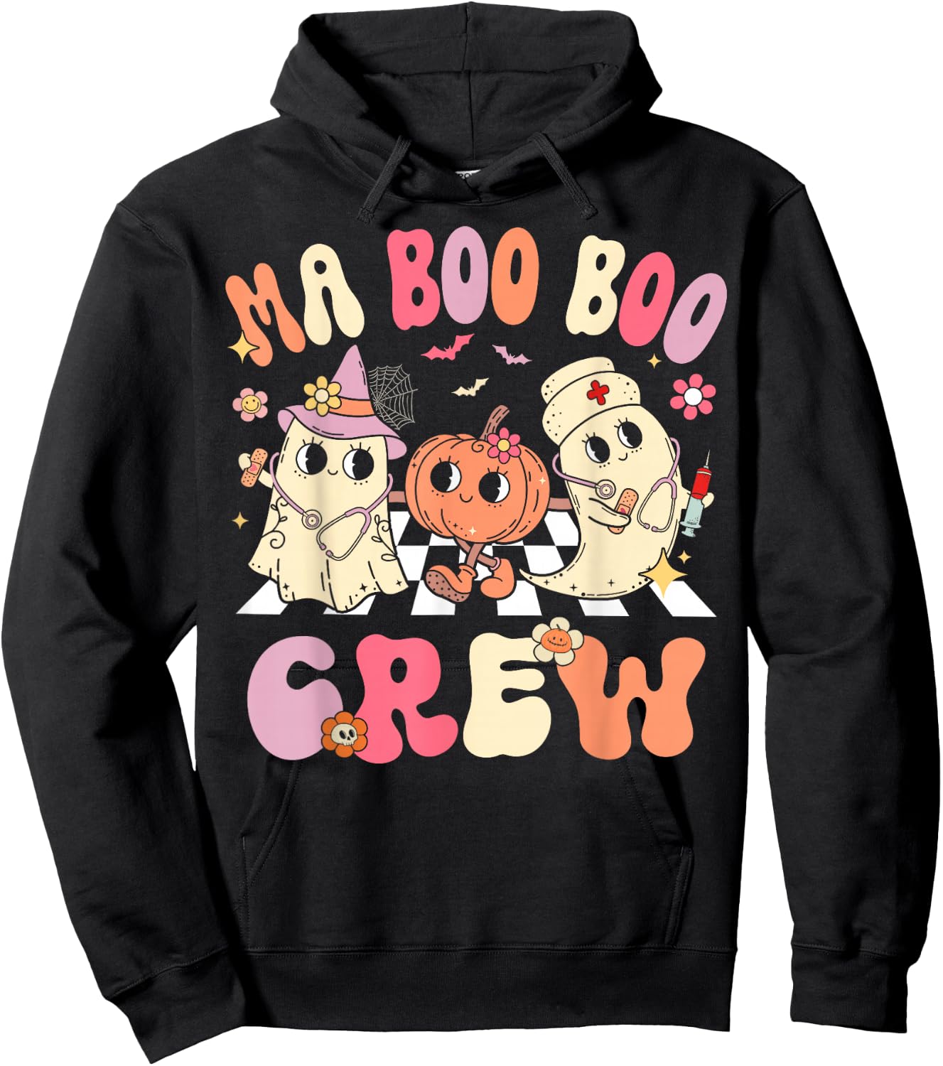 Medical Assistant Boo Crew MA Halloween Hoodie - Hoodie | Black