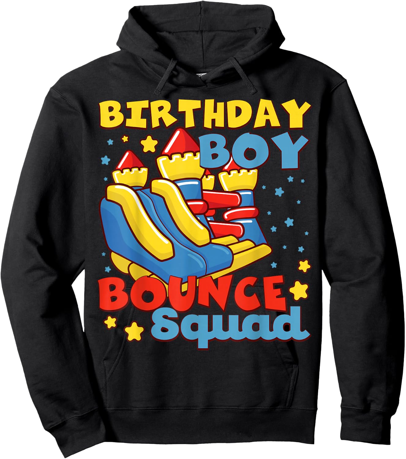 Birthday Boys Bounce Squad Cute Bouncing House Squad Hoodie - Hoodie | Black