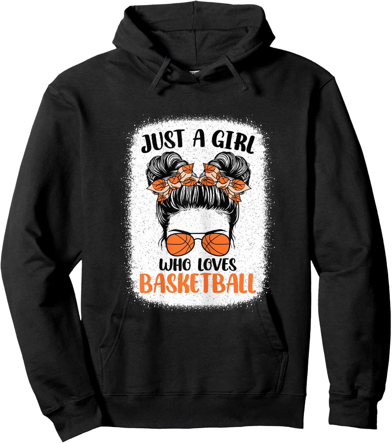 Just A Girl Who Loves Basketball Cute Basketball Player Hoodie - Hoodie | Black