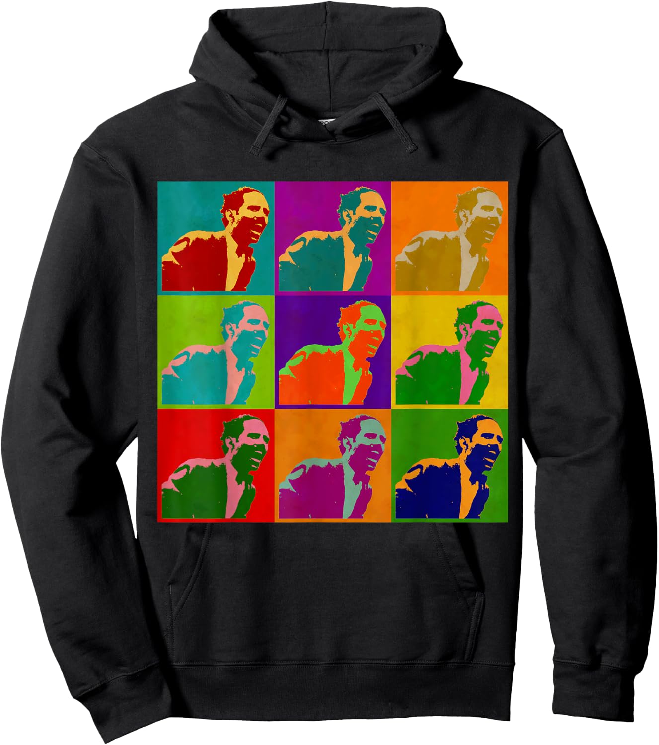 Pedro Albizu Campos Warhol Painting Boricua Puerto Rico Fun Hoodie - Hoodie | Black