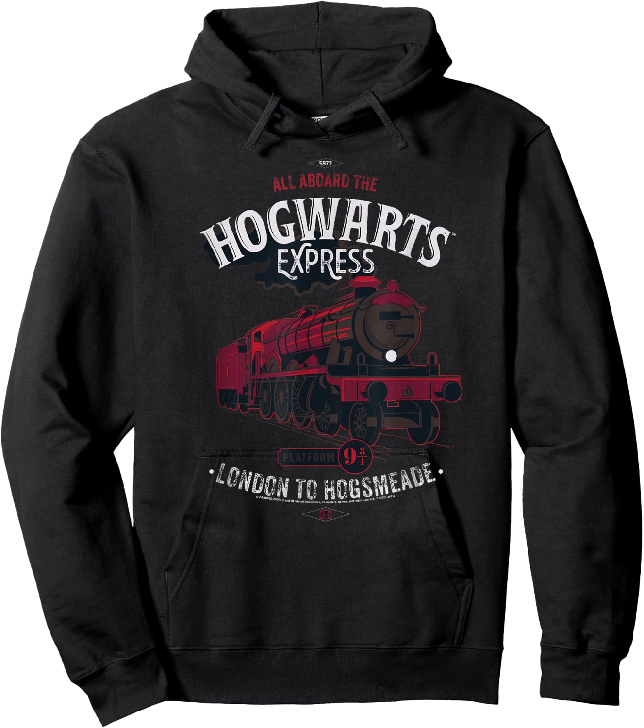 Harry Potter Hogwarts Express All Aboard Hoodie - Hoodie | Black
