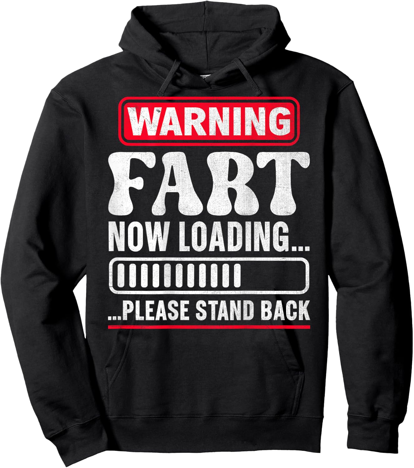Warning Fart Now Loading Please Stand Back Hoodie - Hoodie | Black
