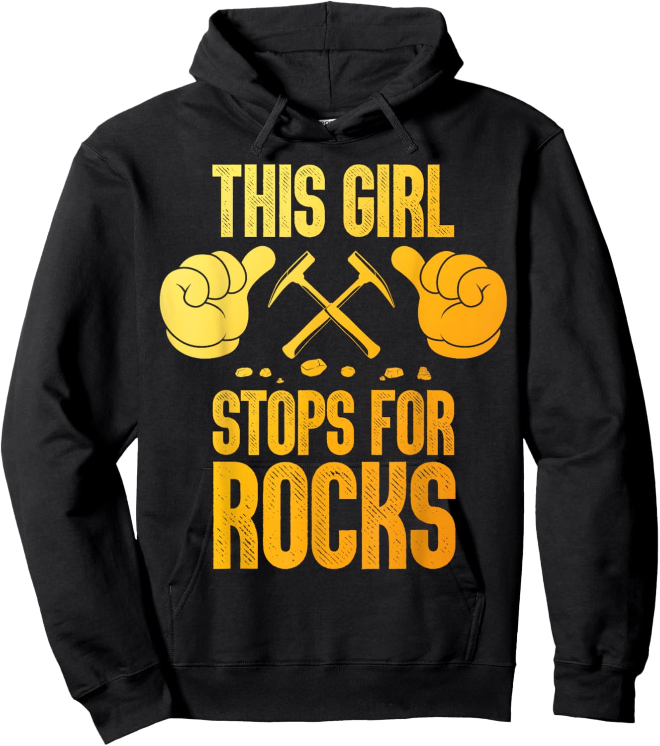 Cool Geology Art Girls Geologist Rock Collector Hoodie - Hoodie | Black