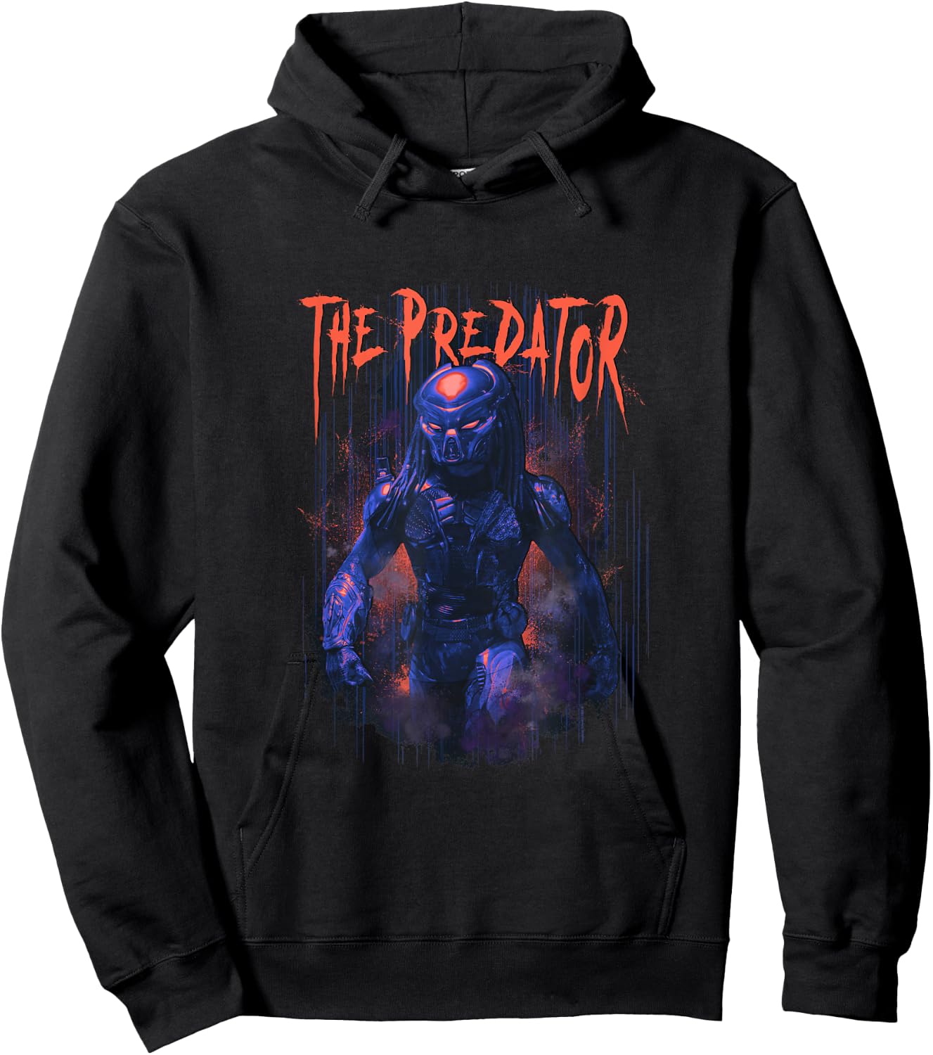 Aliens The Predator Iconic Epic Walking Big Chest Poster Hoodie - Hoodie | Black