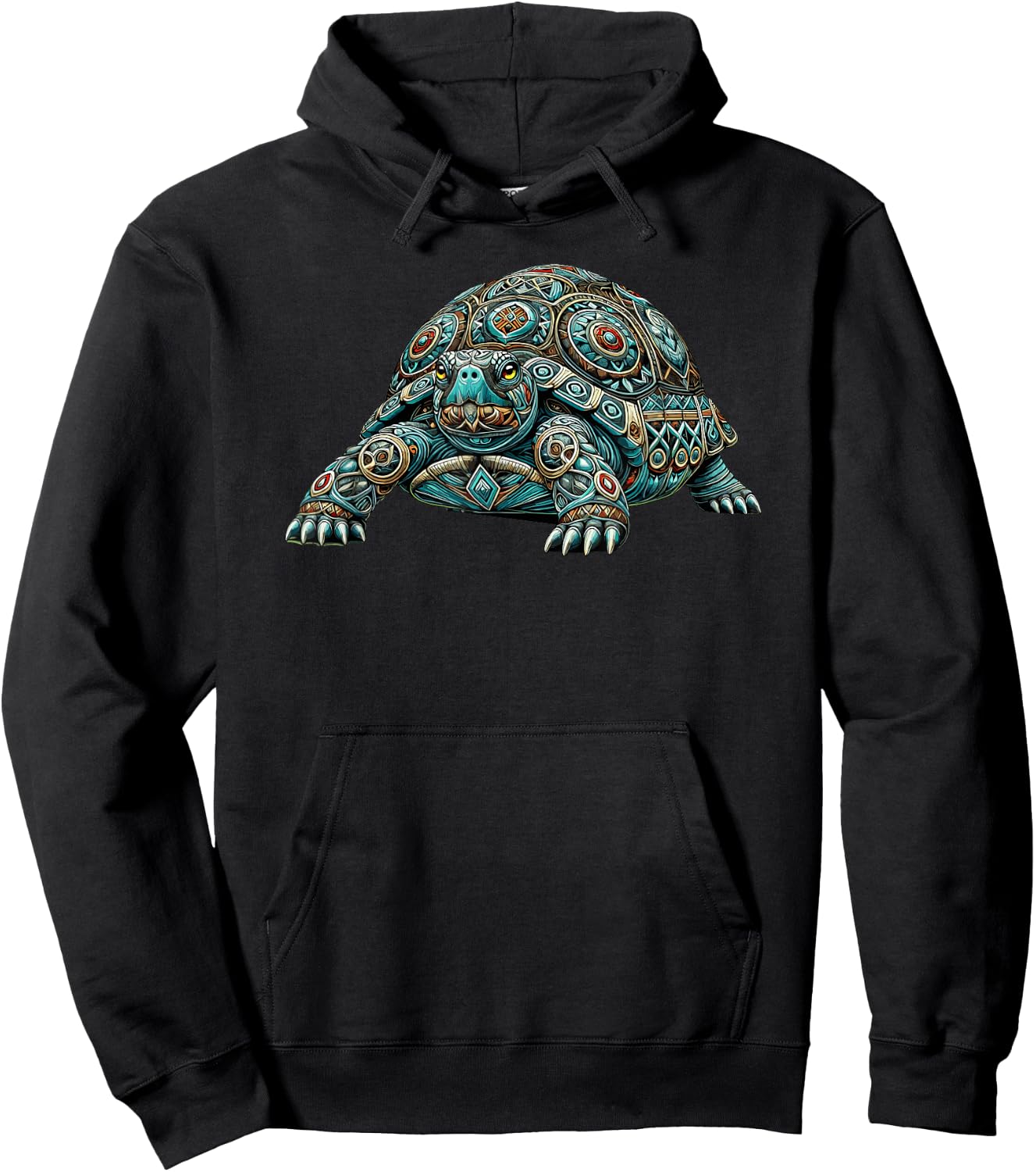 Mandala Art Box Turtle Turtles Hoodie - Hoodie | Black
