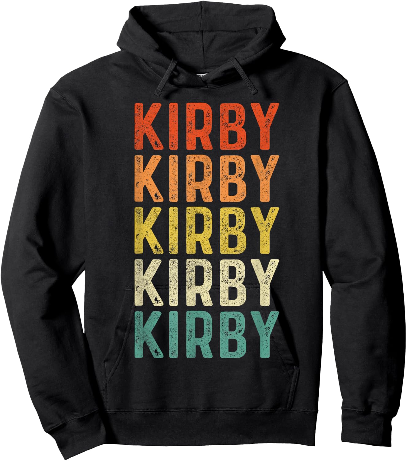 Kirby Vintage Retro Hoodie - Hoodie | Black