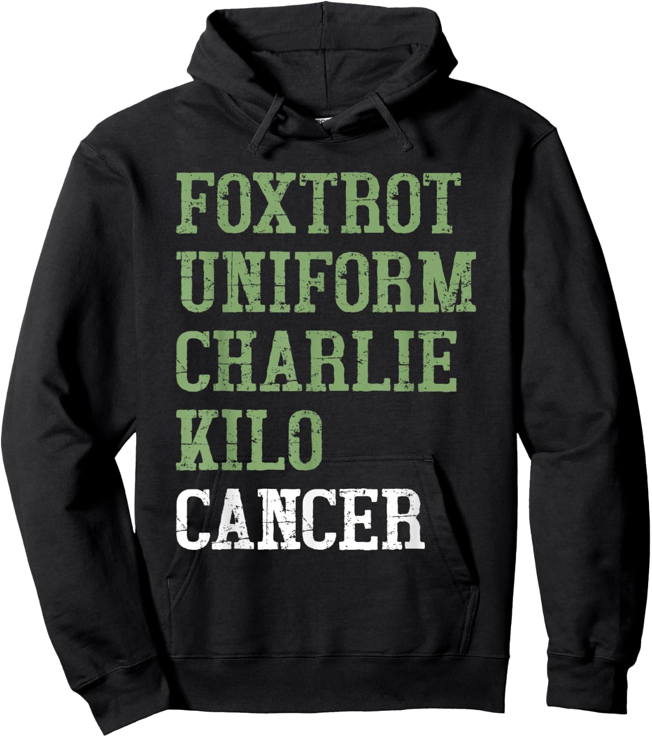 Foxtrot Uniform Charlie Kilo - Fuck Lung Cancer Awareness Hoodie - Hoodie | Black
