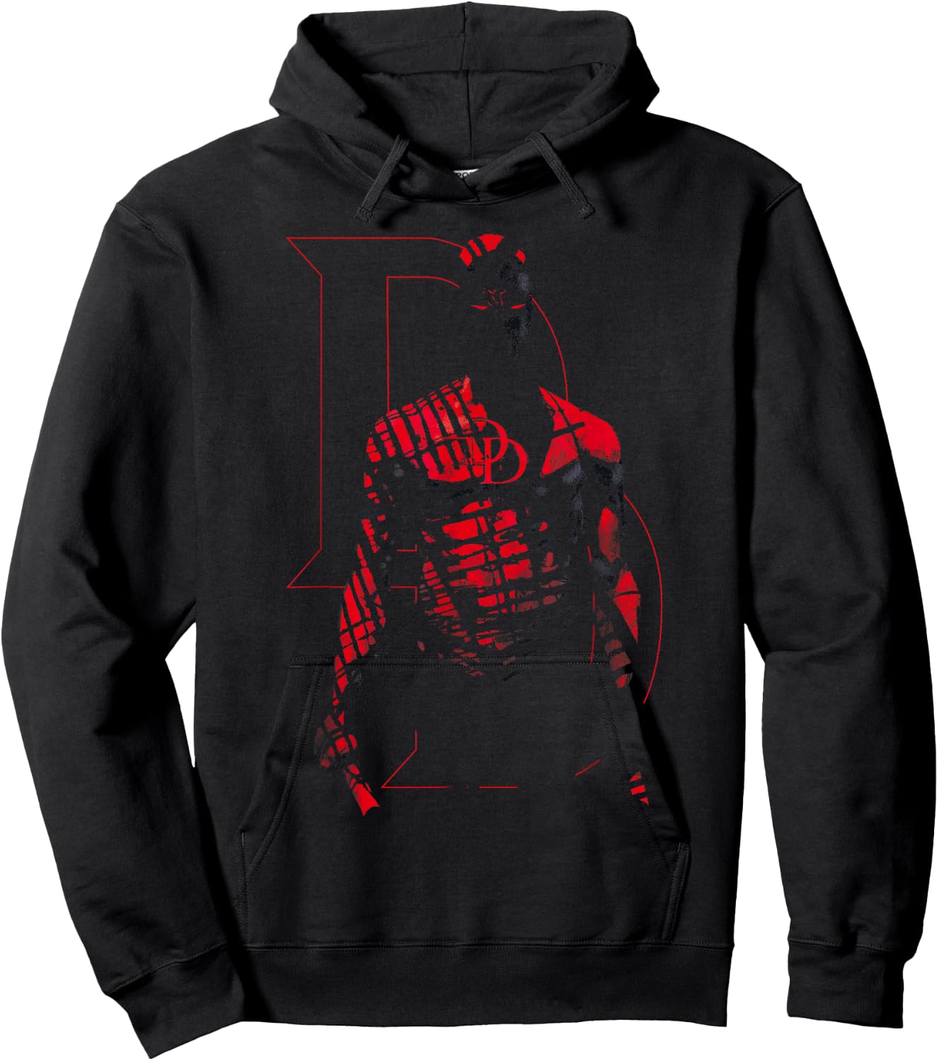 Marvel Comics Retro Daredevil in Red Shadows Hoodie - Hoodie | Black