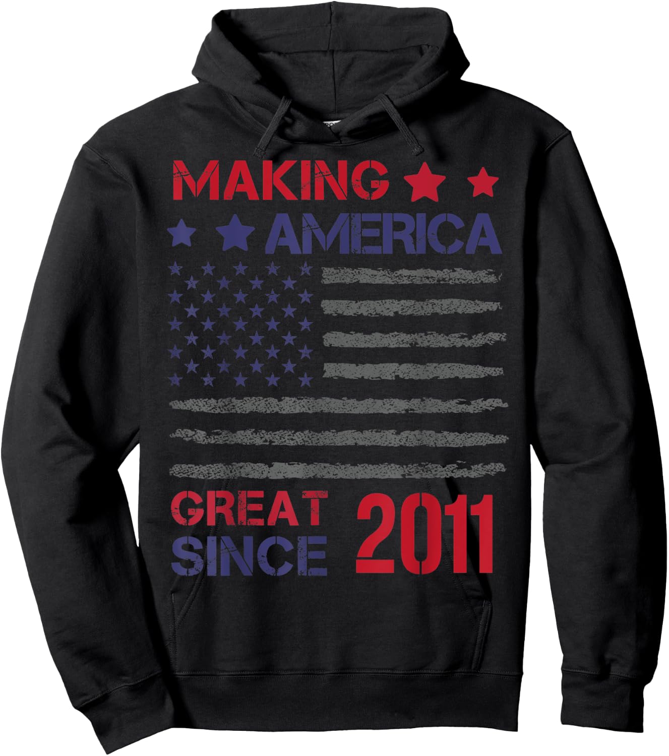 Making America Great Since 2011 12th Birthday Hoodie - Hoodie | Black