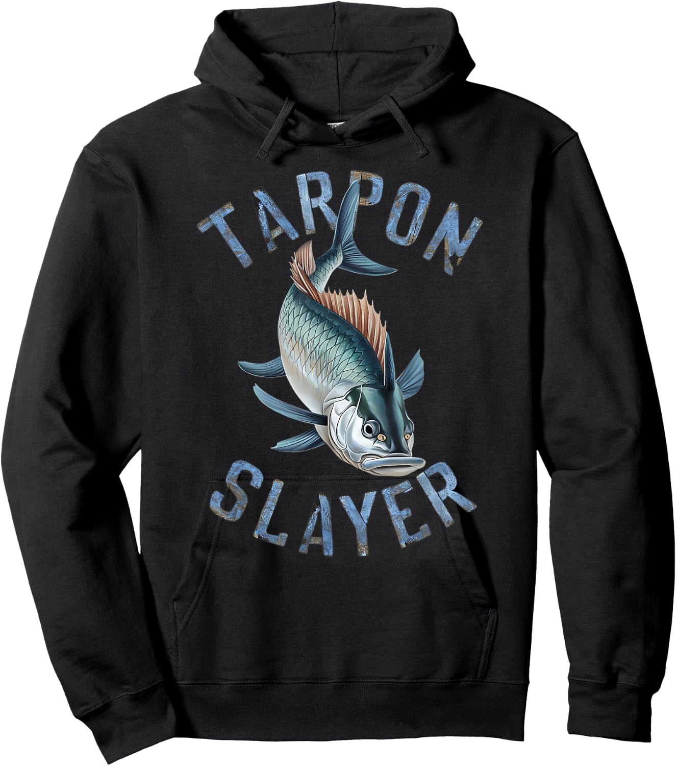 Tarpon Slayer Fishing Gifts for Anglers Hoodie - Hoodie | Black