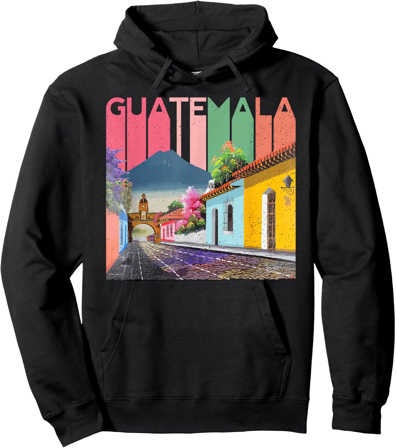 Guatemala Antigua Quetzal Chapin Cafe Semana Santa 502 Hoodie - Hoodie | Black