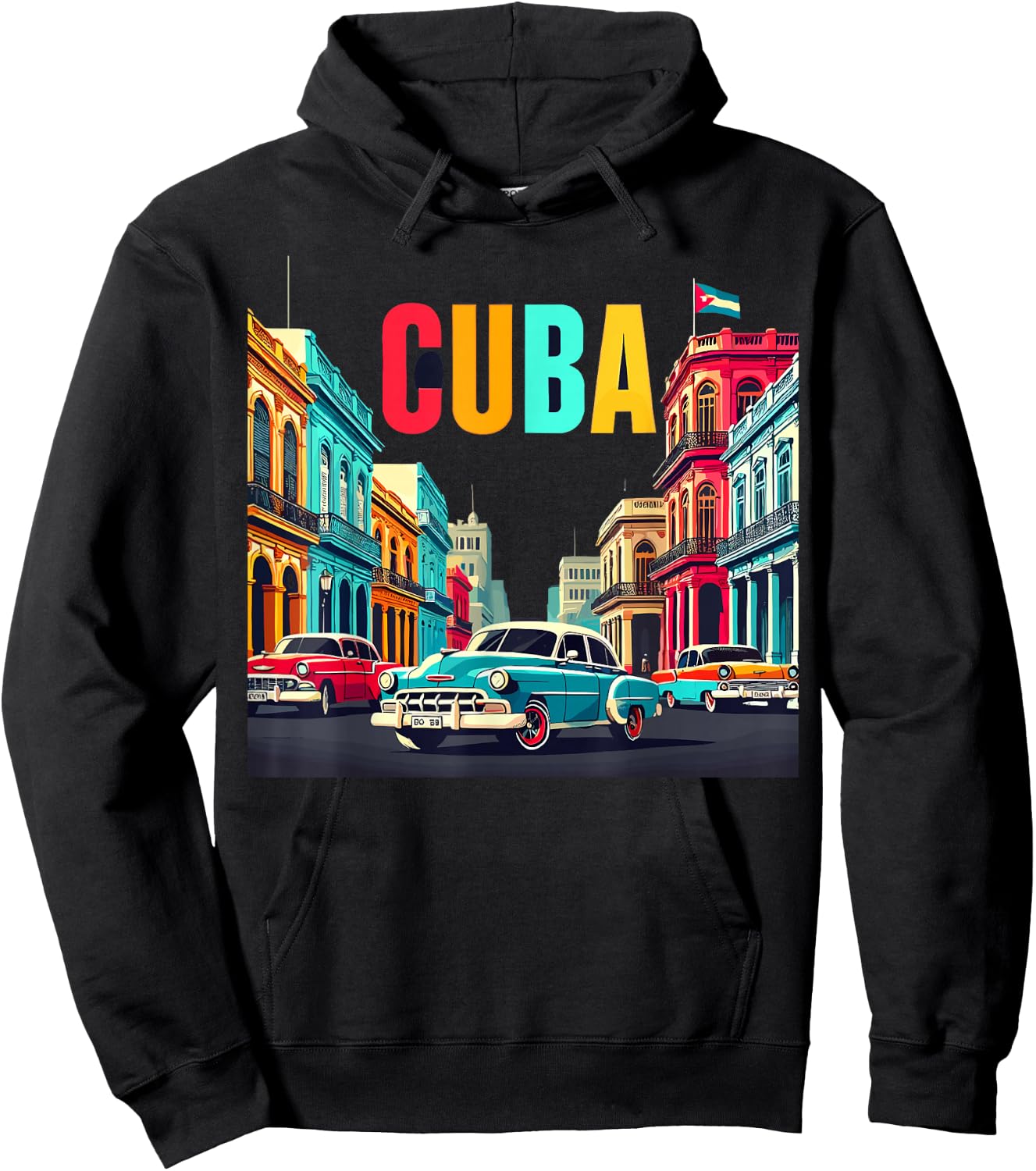 Cuba shirt 's Love Cuba Flag Design Cuban Roots Hoodie - Hoodie | Black