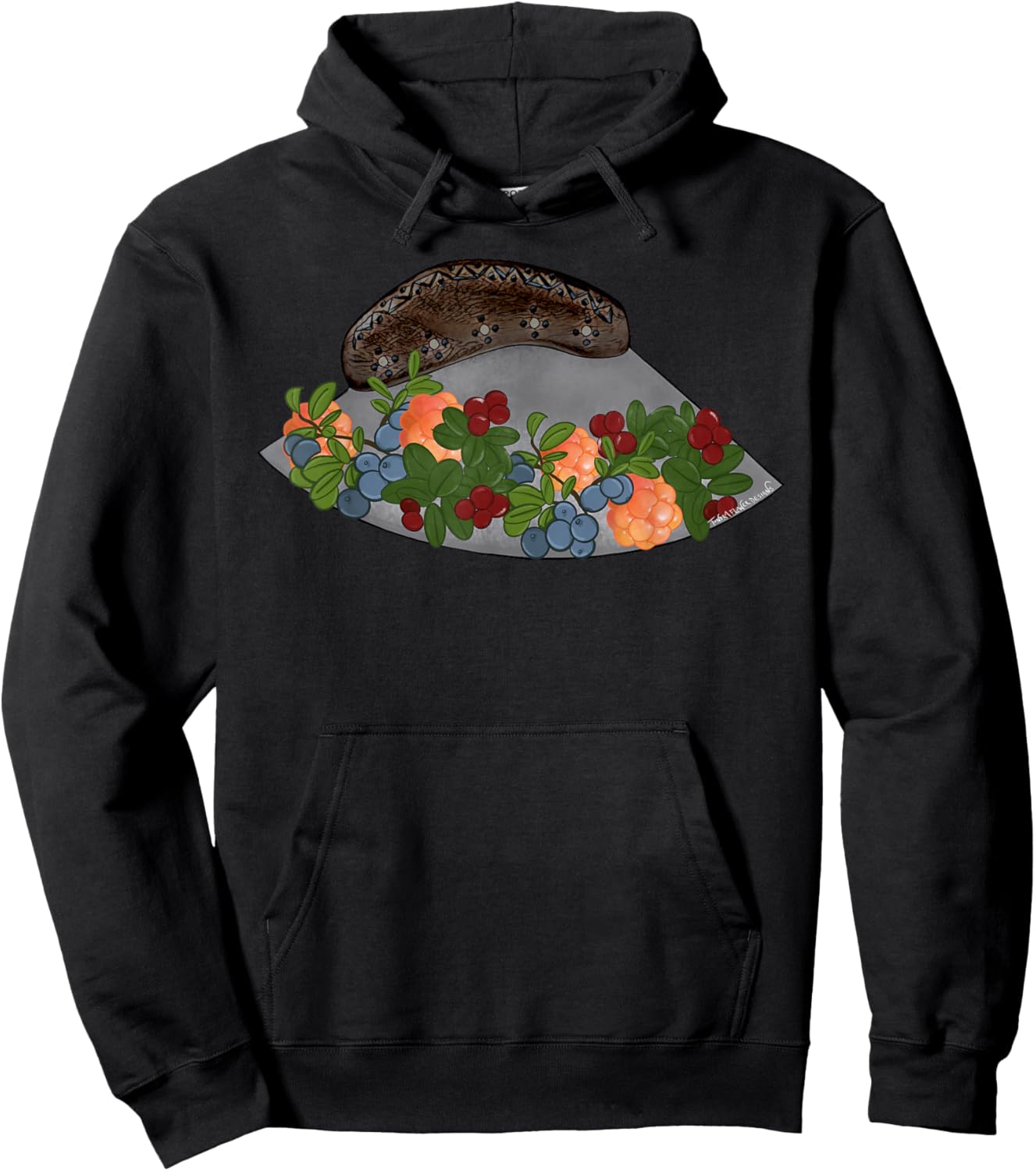 Tundra berries Hoodie - Hoodie | Black