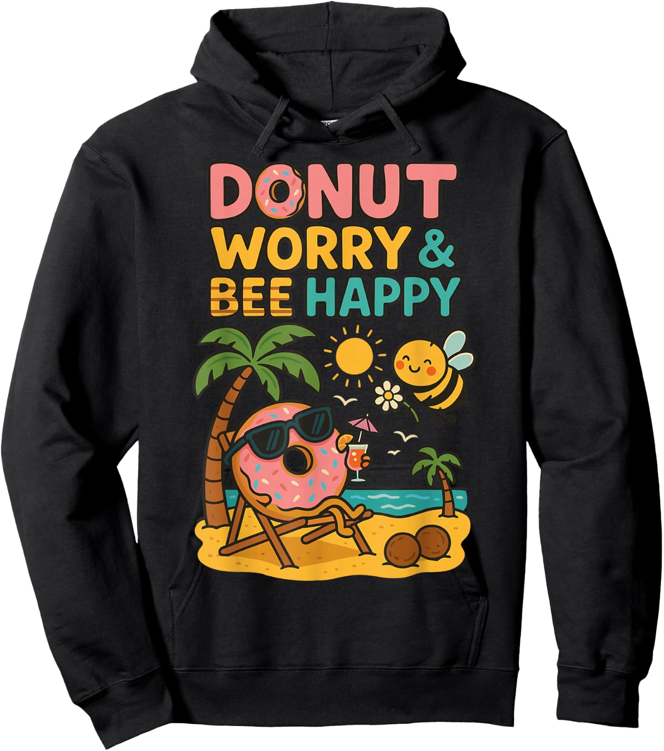 Cartoon Hoodie - Hoodie | Black